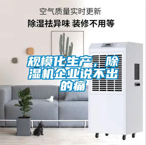 規(guī)模化生產(chǎn)，除濕機(jī)企業(yè)說不出的痛