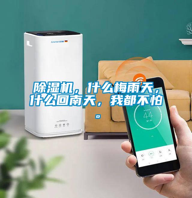 除濕機，什么梅雨天，什么回南天，我都不怕。