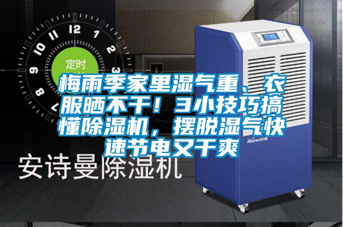梅雨季家里濕氣重、衣服曬不干！3小技巧搞懂除濕機(jī)，擺脫濕氣快速節(jié)電又干爽