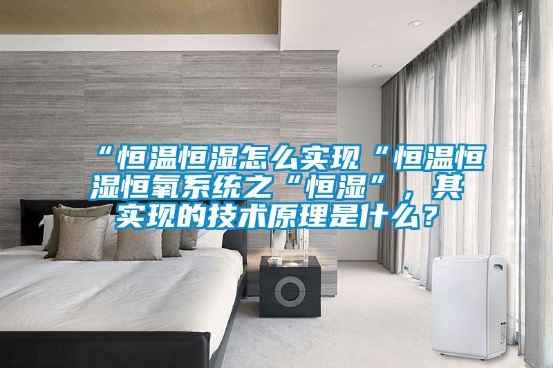 “恒溫恒濕怎么實現“恒溫恒濕恒氧系統之“恒濕”，其實現的技術原理是什么？