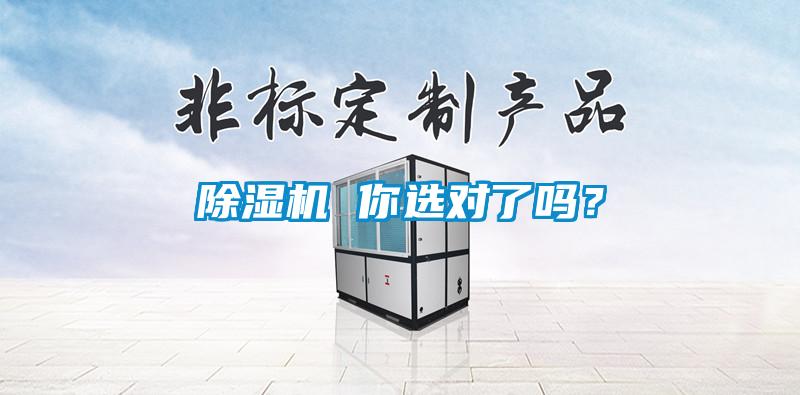 除濕機 你選對了嗎？
