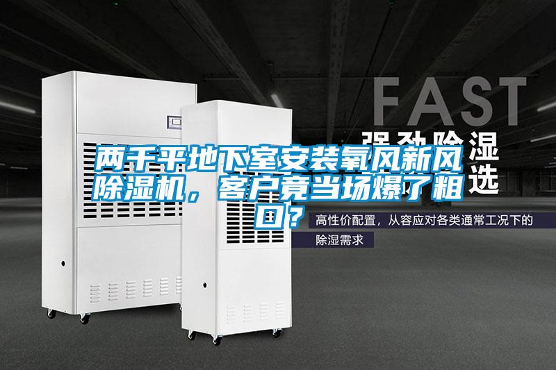 兩千平地下室安裝氧風(fēng)新風(fēng)除濕機(jī),客戶竟當(dāng)場爆了粗口?